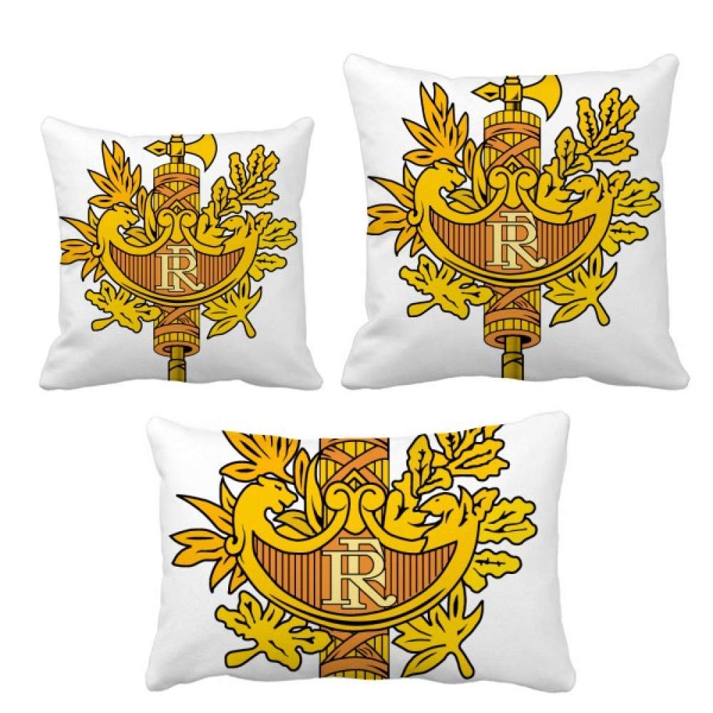 Coussin emblème national France Europe idée cadeau pour expatrié et salon