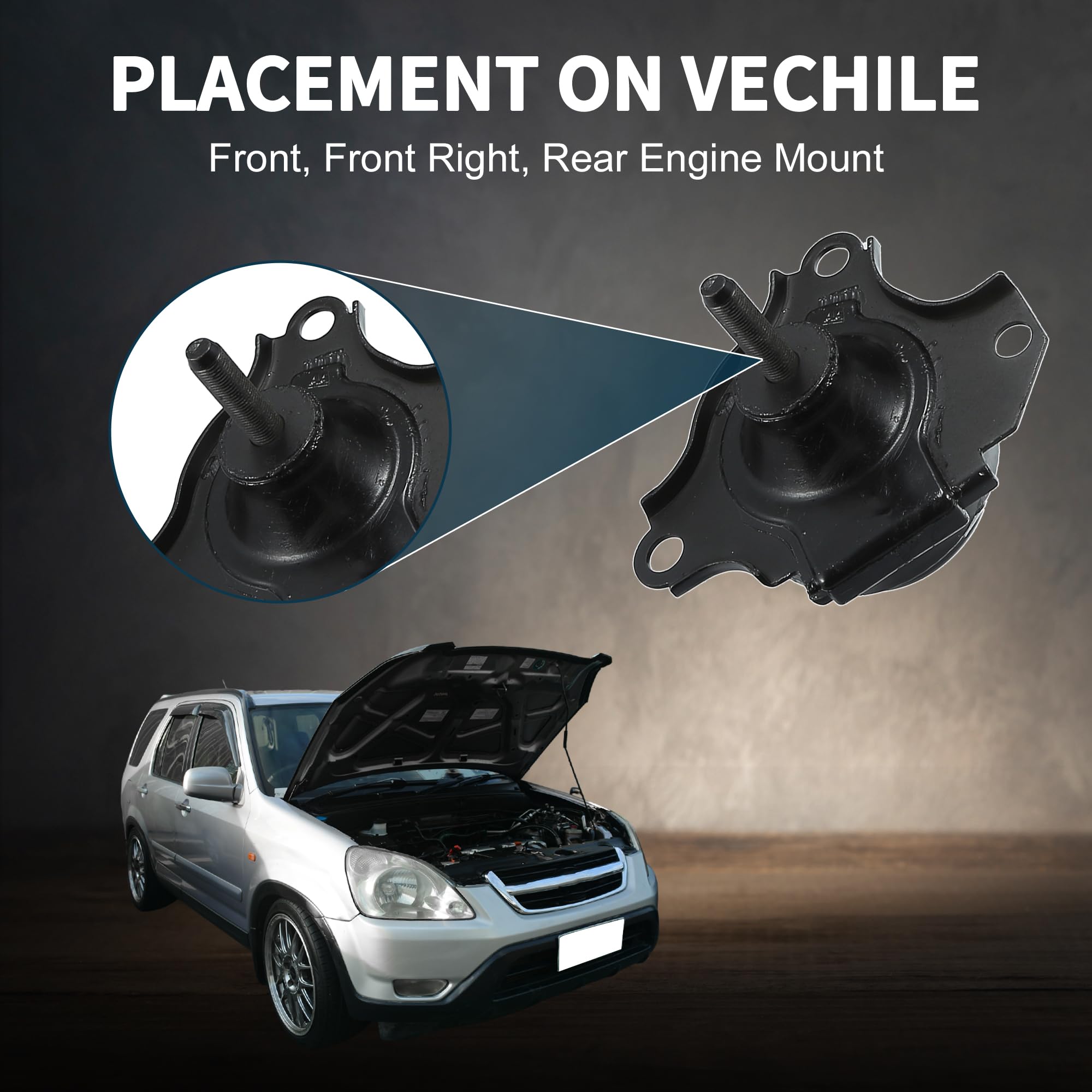 TUCKBOLD Motor Motor Trans Mount Set Para Honda CRV