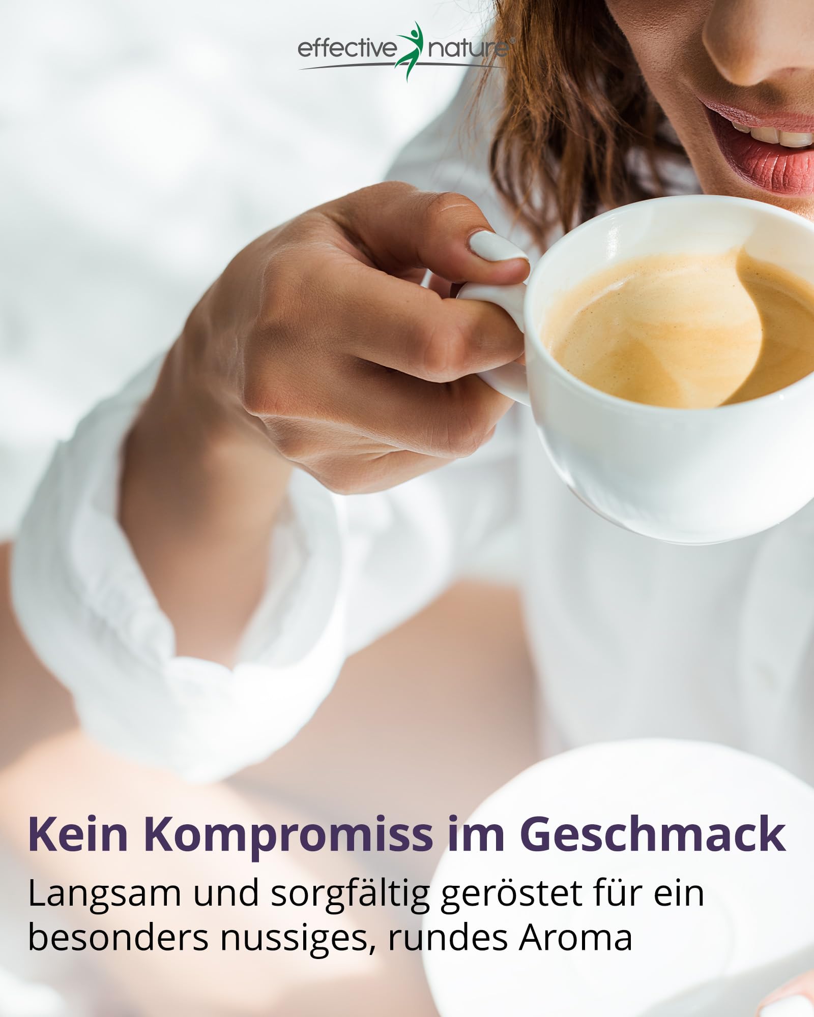 effective nature Lupinenkaffee 500 g Pulver - Koffeinfreier Kaffeeersatz aus Süßlupine - Basisch - Vollmundig & Nussig - Regional aus Deutschland