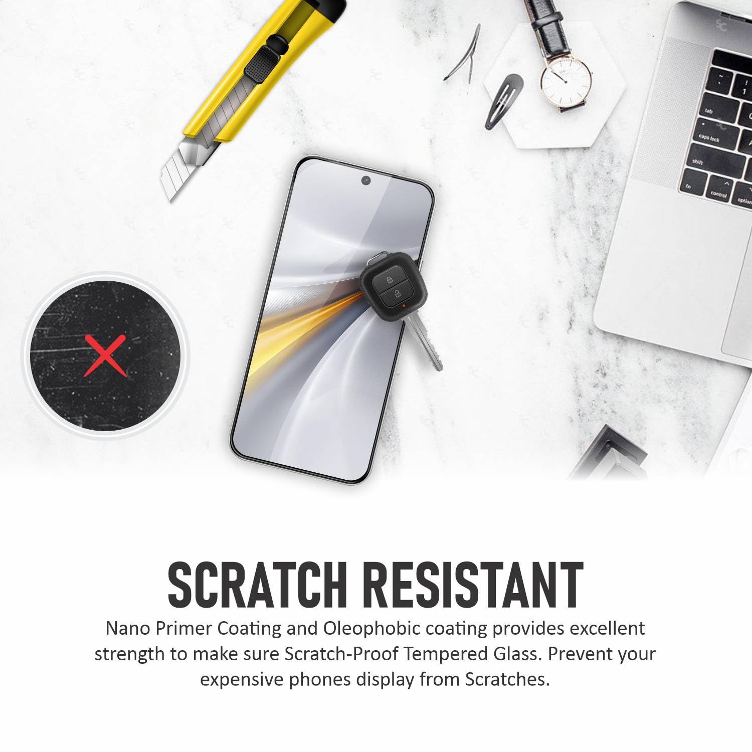 SupCares Tempered Glass for iQOO 15 (6.85 Inch) With Installation Kit | 9H Edge to Edge Screen Protector | Black — Amazon image 4