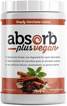 Vegan Elemental Shake Powdered Blend, Natural Ingredients, Non-GMO, Gluten-Free, Organic Sprouted Rice Protein - Smooth, Easily Mixable Formula 2.2 lbs, Simply Horchata Creme