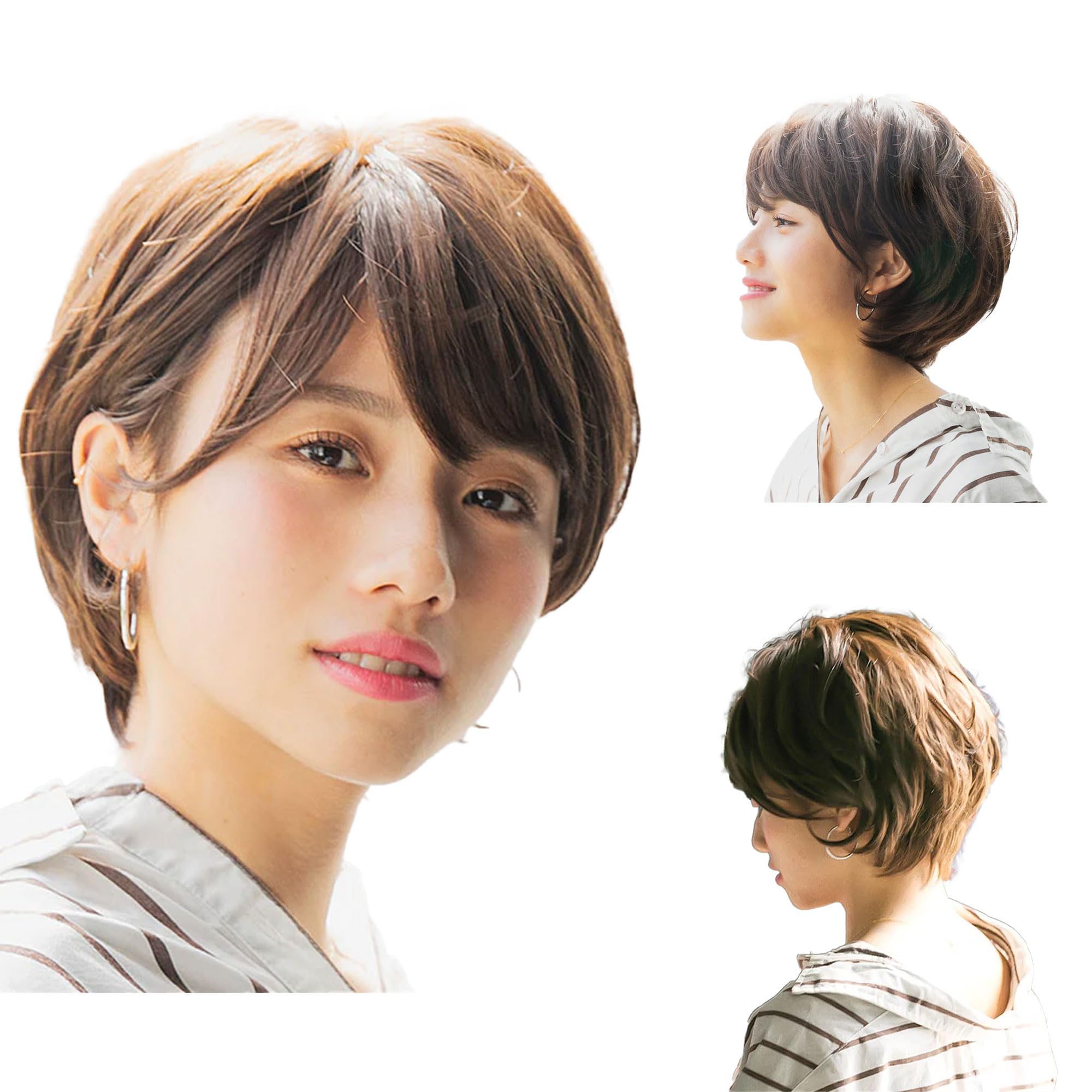 天使のModishショート ウィッグ ミルクブラウン Sサイズ Amazon.co.jp: 【M.wig認定】 医療用 フルウィッグ 総手植え S M