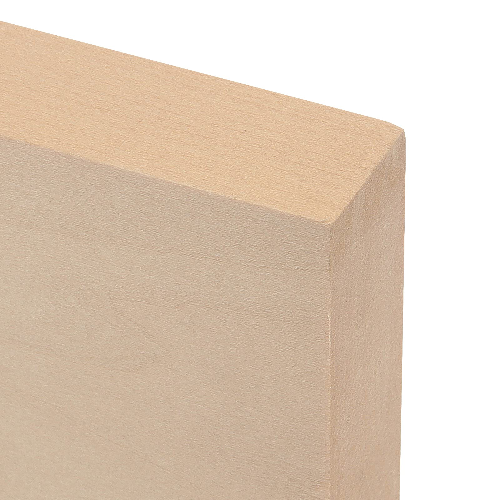 LEXININ 20 szt. 10 x 10 x 3 cm drewniane kostki, naturalne niewykończone klocki drewniane, puste kostki do majsterkowania, projektów DIY, rzeźbienia