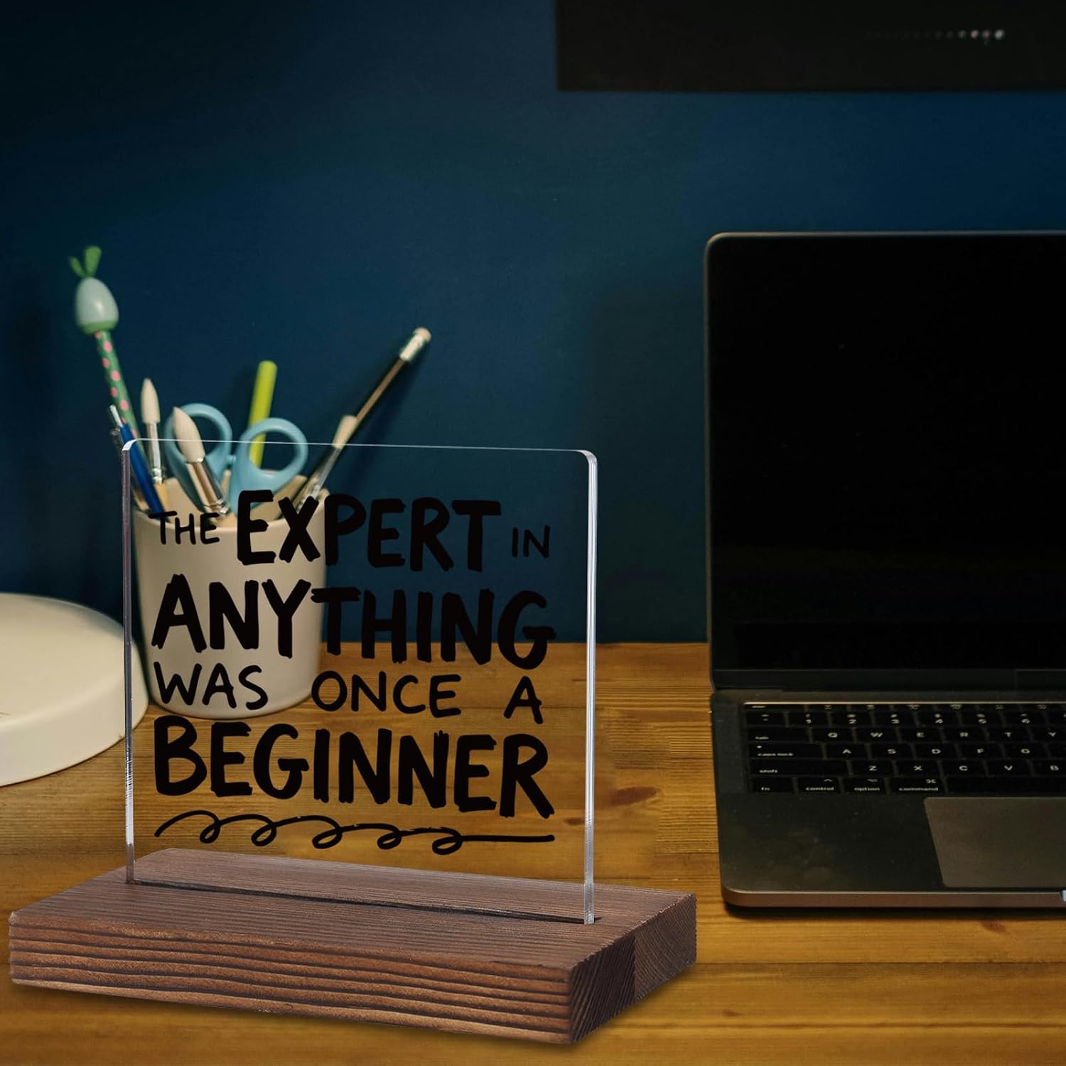 Inspirational Gift for Coworker Student Friend Women Acrylic Desk Decor image 5