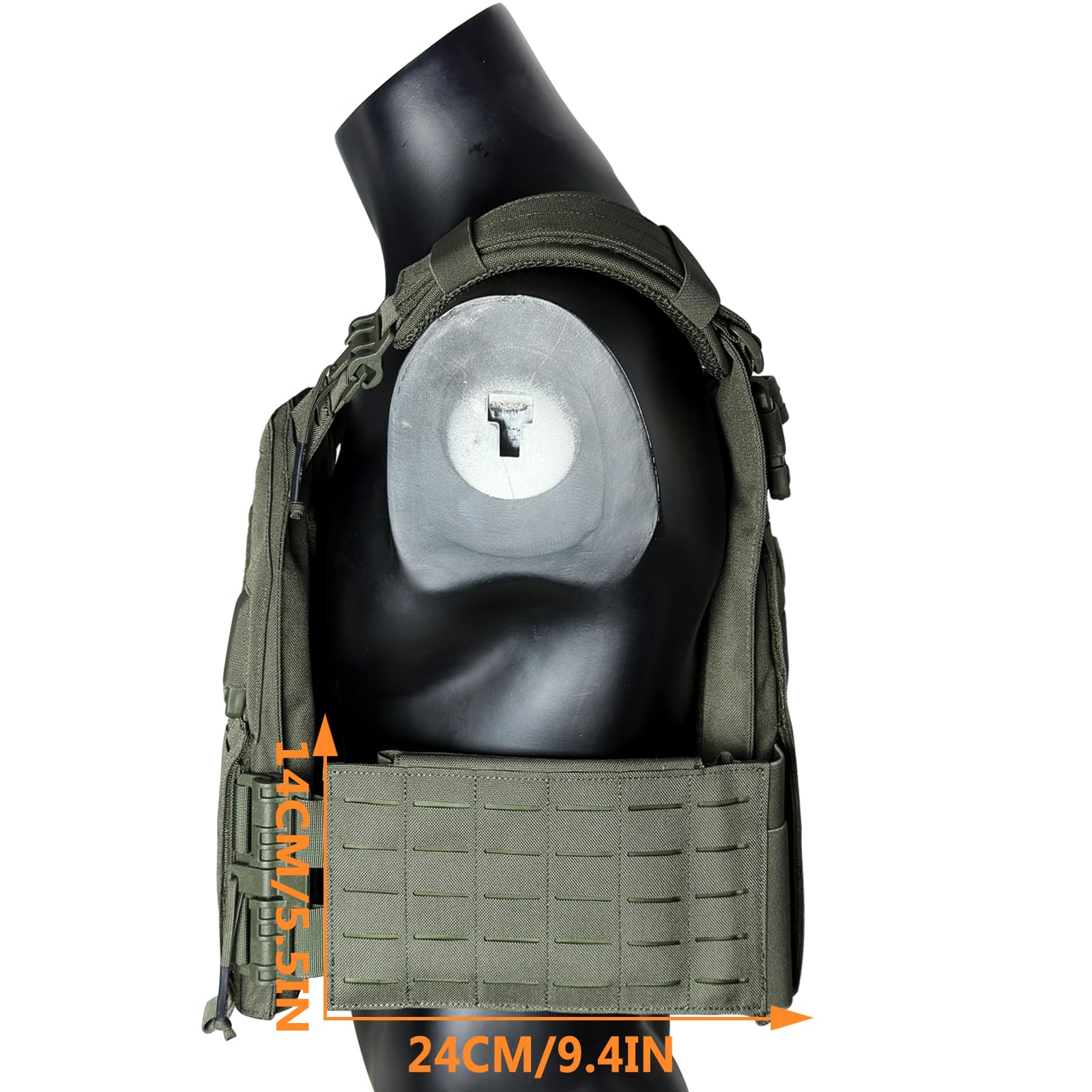 Support de Plaque Tactique Airsoft Upgrade Militaire JPC Lasercut Plate Carrier Airsoft Gilet de Protection Tactique en Nylon 1000D QRS MOLLE Compatible Avec Support de Plaque Robuste Pour Homme