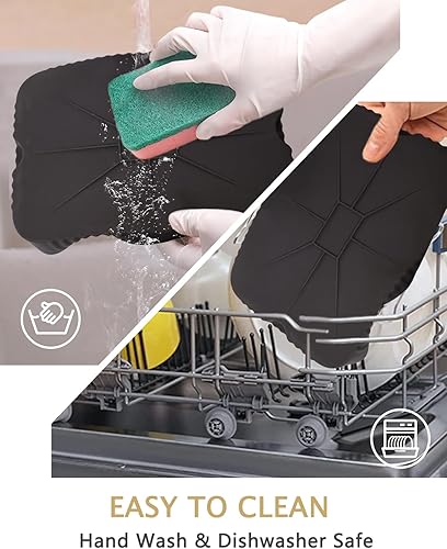 Vista 6 de Forros de silicona para freidora de aire Ninja FG551/DG551 Foodi Smart XL 6 en 1, bandeja de repuesto rectangular reutilizable para olla de freidora