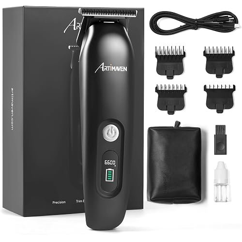 Beard Trimmer for Men, Cordless Hair Clipper & Beard Trimmer Kit, USB-C Rechargeable, DLC Precision Blade, 150-Min Runtime, Compact Travel Grooming Set, Gift for Men with Toiletry Bag