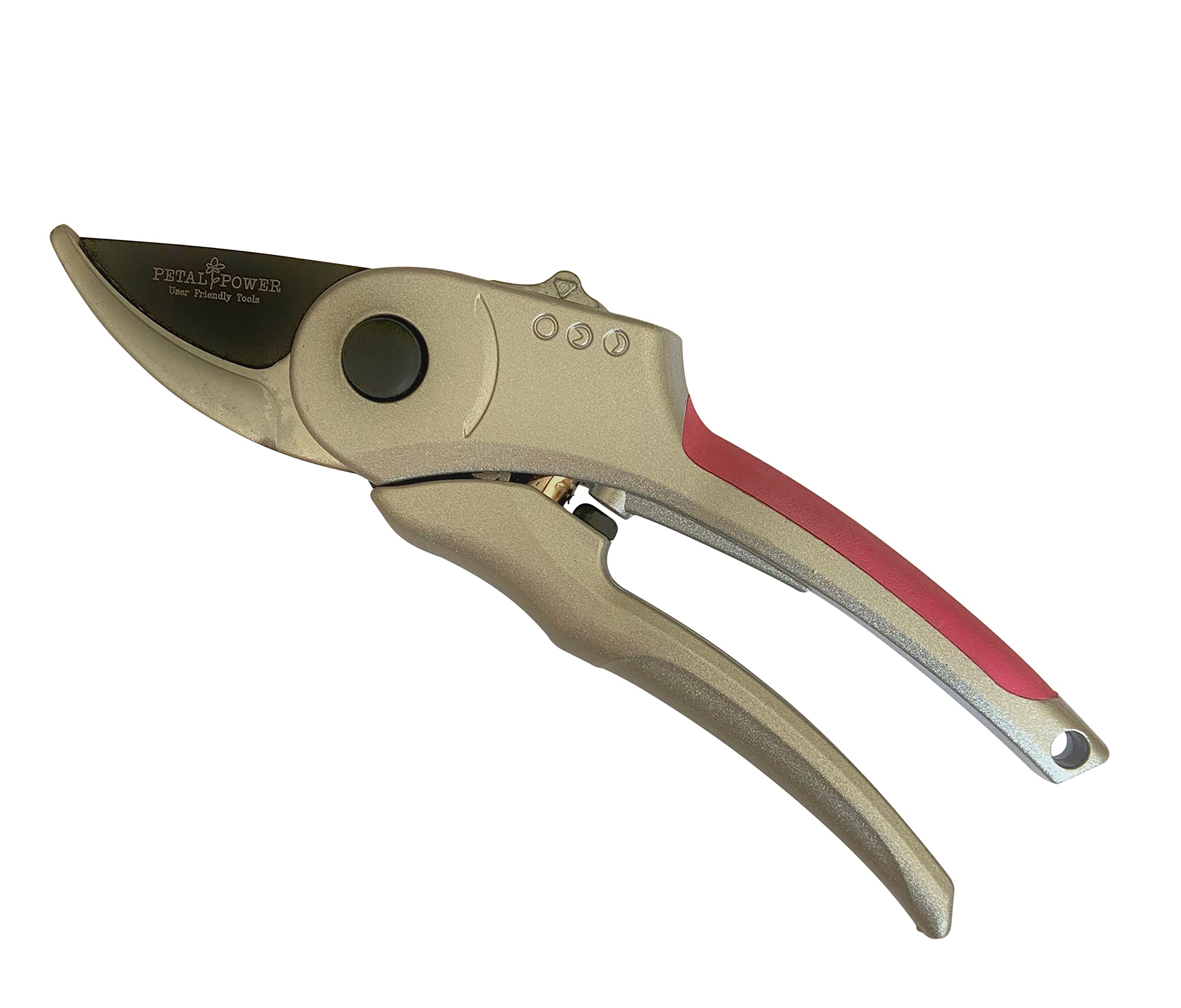 Petal Power Ladies Garden Secateurs with Adjustable Hand Width (Suitable for Small to Large Hands) (Pink)