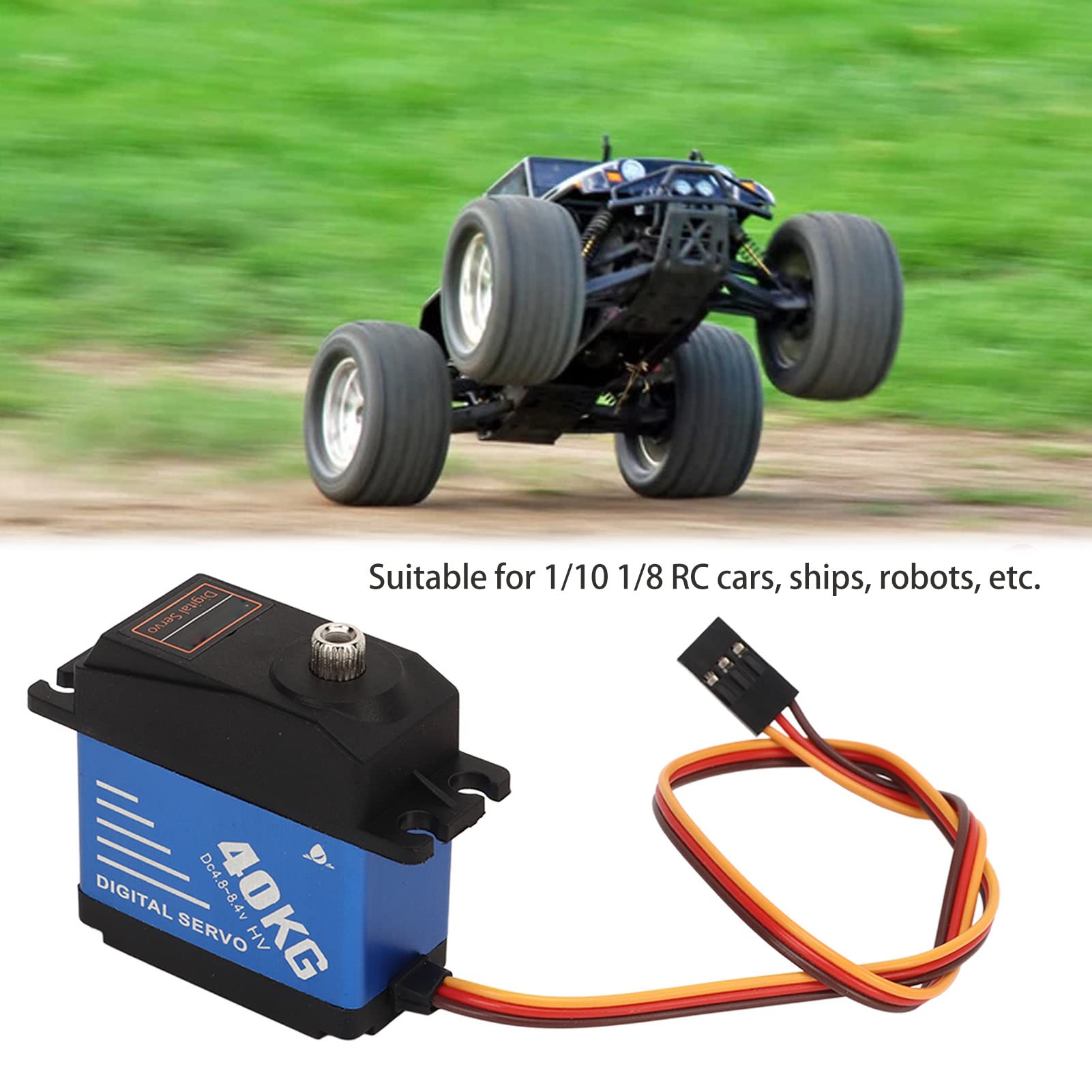 Miuzei Servo Motore Digitale 40kg 270° Impermeabile In Acciaio Per RC Auto E Robot