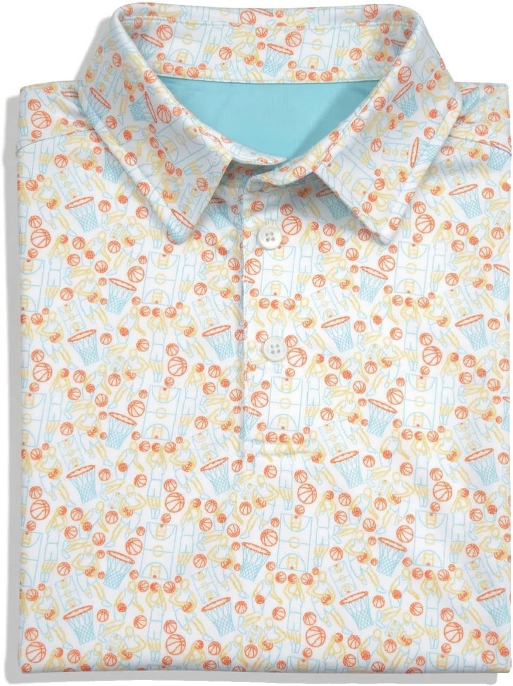 ChalkTalkSPORTS Basketball Short Sleeve Polo Shirts - Mens Basketball Performance Sport Polo - Youth & Adult Sizes