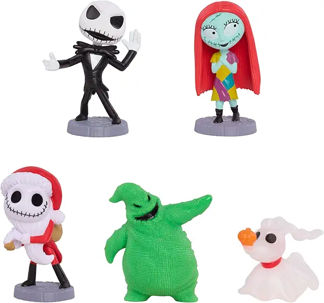 Disney Nightmare Before Christmas Collectible Figure Set - Glow-in-the-Dark Figurines