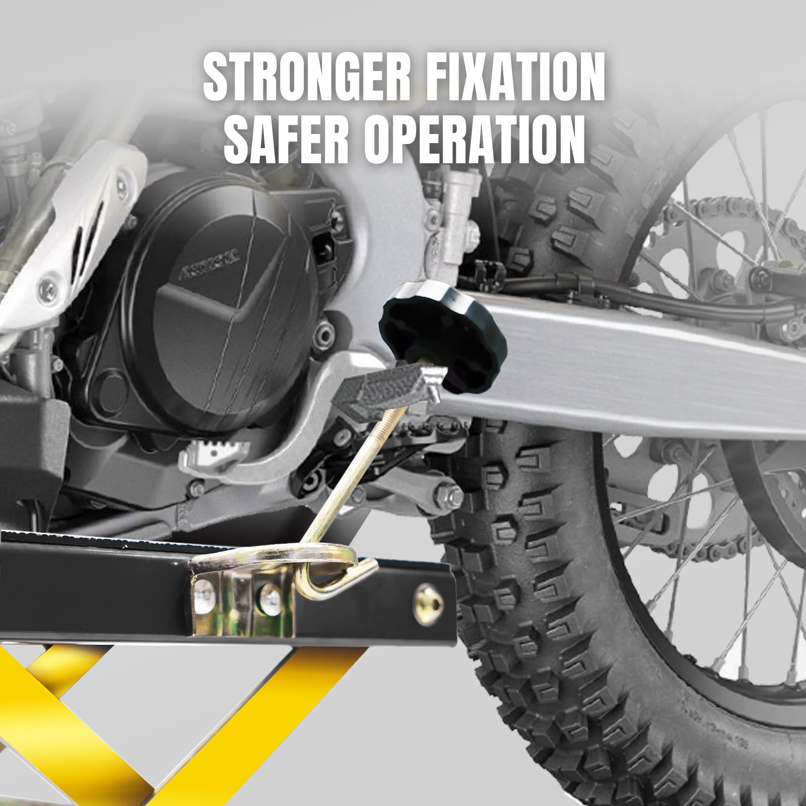 158,8 kg Motorrad-Hebebühne, hydraulischer Fußbetätigter Scherenhebebühne für Fahrrad, Motorradständer mit 4 Rädern, Schwarz