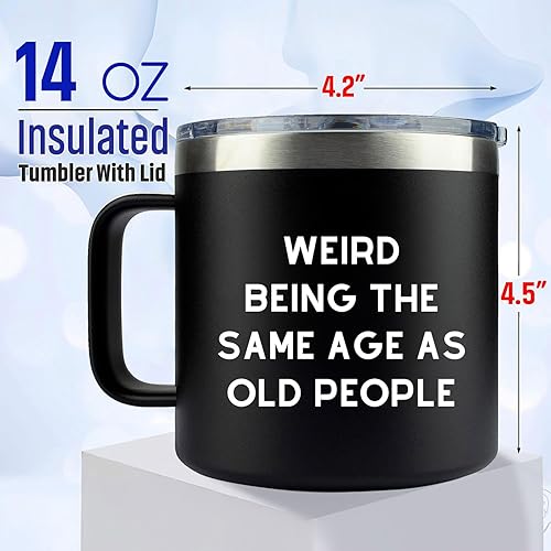 Miniatura 5 de Regalos de cumpleaños para hombres y mujeres, vaso de café de 14 onzas, ideas de regalo únicas divertidas para abuelo, papá, padre, marido, él,