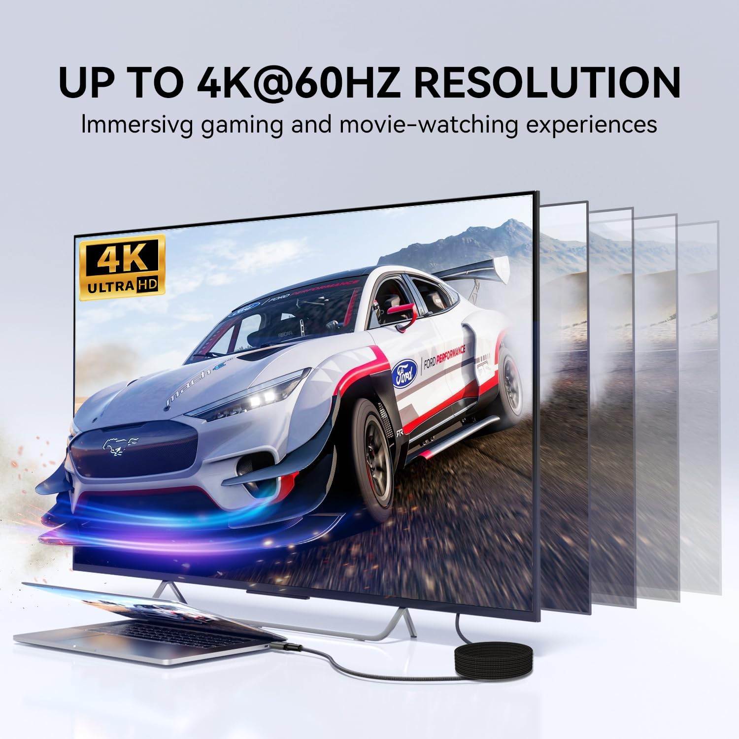 USBC Cable with Thunderbolt Cable 240W 20Gbps Charging Cable 4K@60Hz 2K120Hz HDR PD3.1 USB C to USB C for Hub MacBook Dock M1 M2 M3 Mac Studio SSD Computers