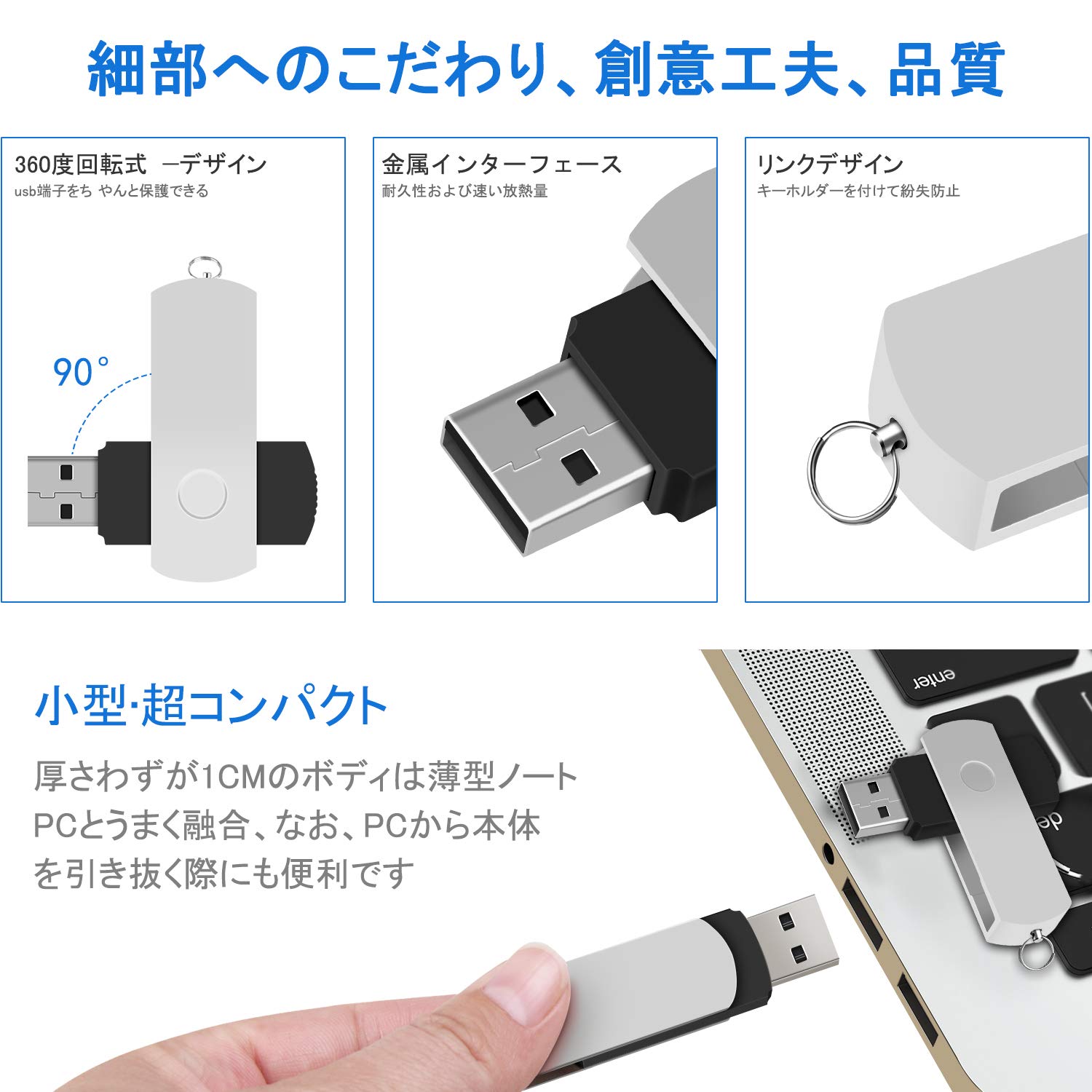 Amazon.co.jp: usbメモリ 高速フラッシュドライブ 2.0 USB