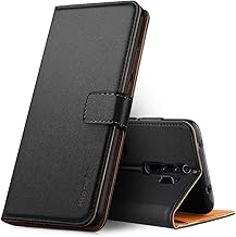 Hianjoo Hülle Kompatibel für Xiaomi Redmi Note 8 Pro, Handyhülle Premium Leder Flip Wallet Case Kompatibel für Xiaomi Redmi Note 8 Pro [Standfunktion/Kartenfächern/Magnetic Closure Snap], Schwarz