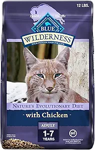 Blue Buffalo Cat Food, High Quality Natural Chicken Recipe, High Protein, Adult Dry Cat Food, 12 lb bag