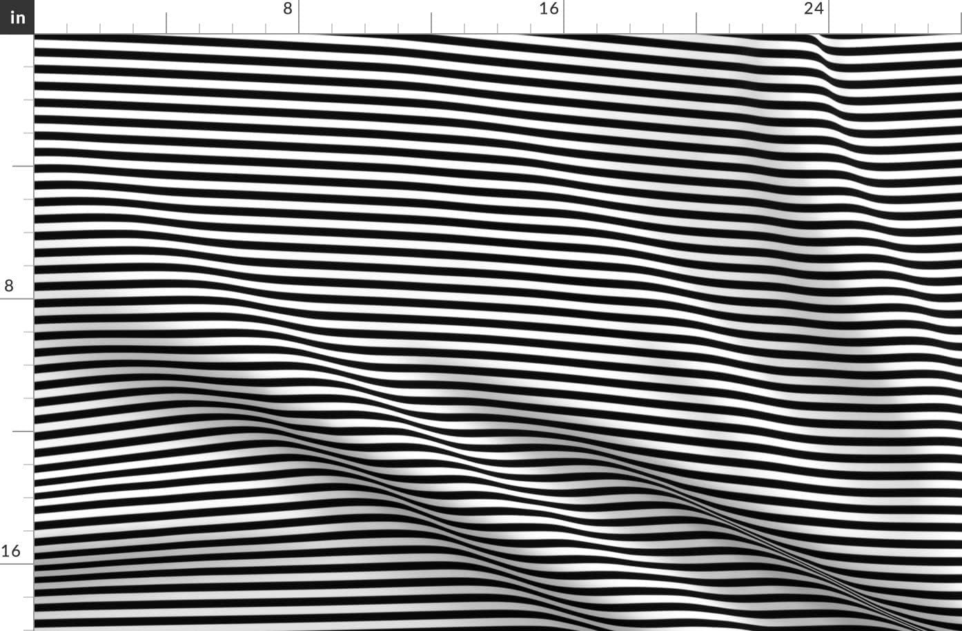 Spoonflower Fabric - Stripes Black White Striped Horizontal Printed on Organic Cotton Sateen Fabric by The Yard - Sewing Quilting Apparel Home Decor