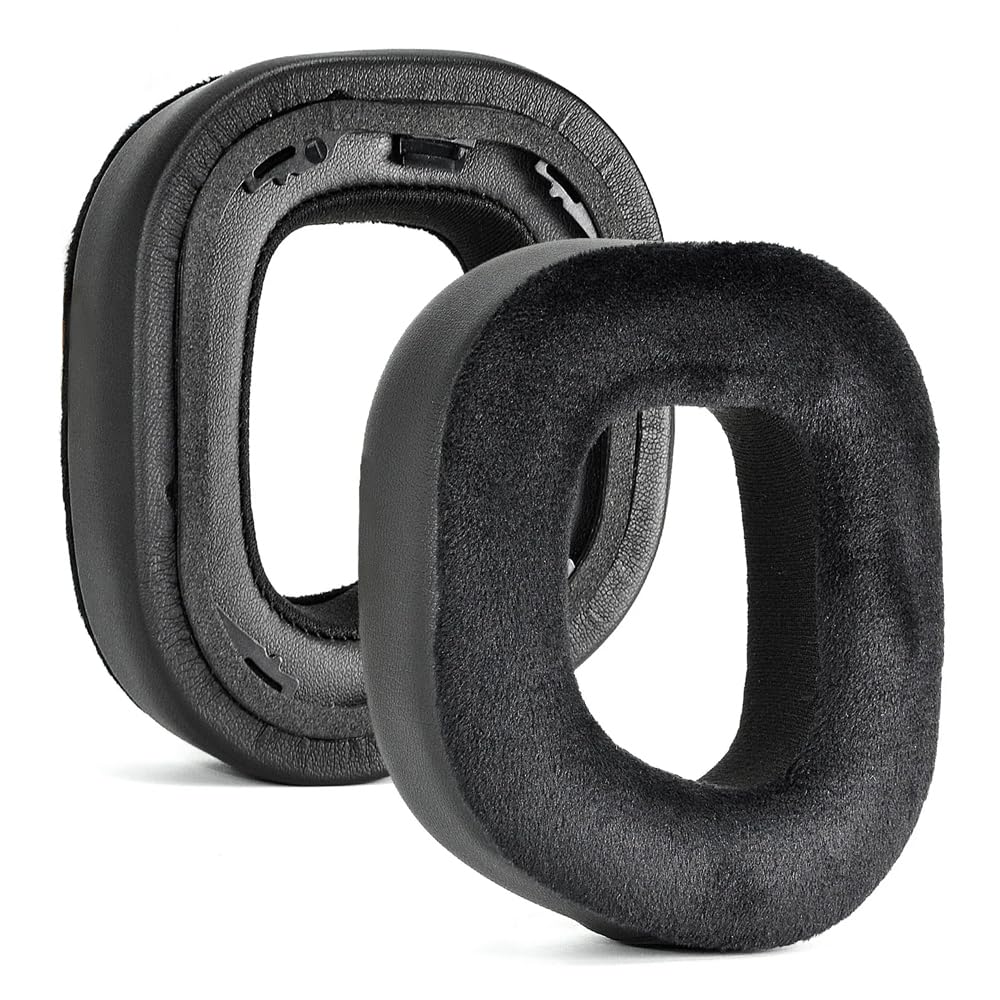 Replacement HS80 RGB EarPads for Corsair HS80 RGB Wireless Headphones Soft Memory Foam Ear Cushion Earmuffs Cover Cup, Protein Leather Earpad, Repair