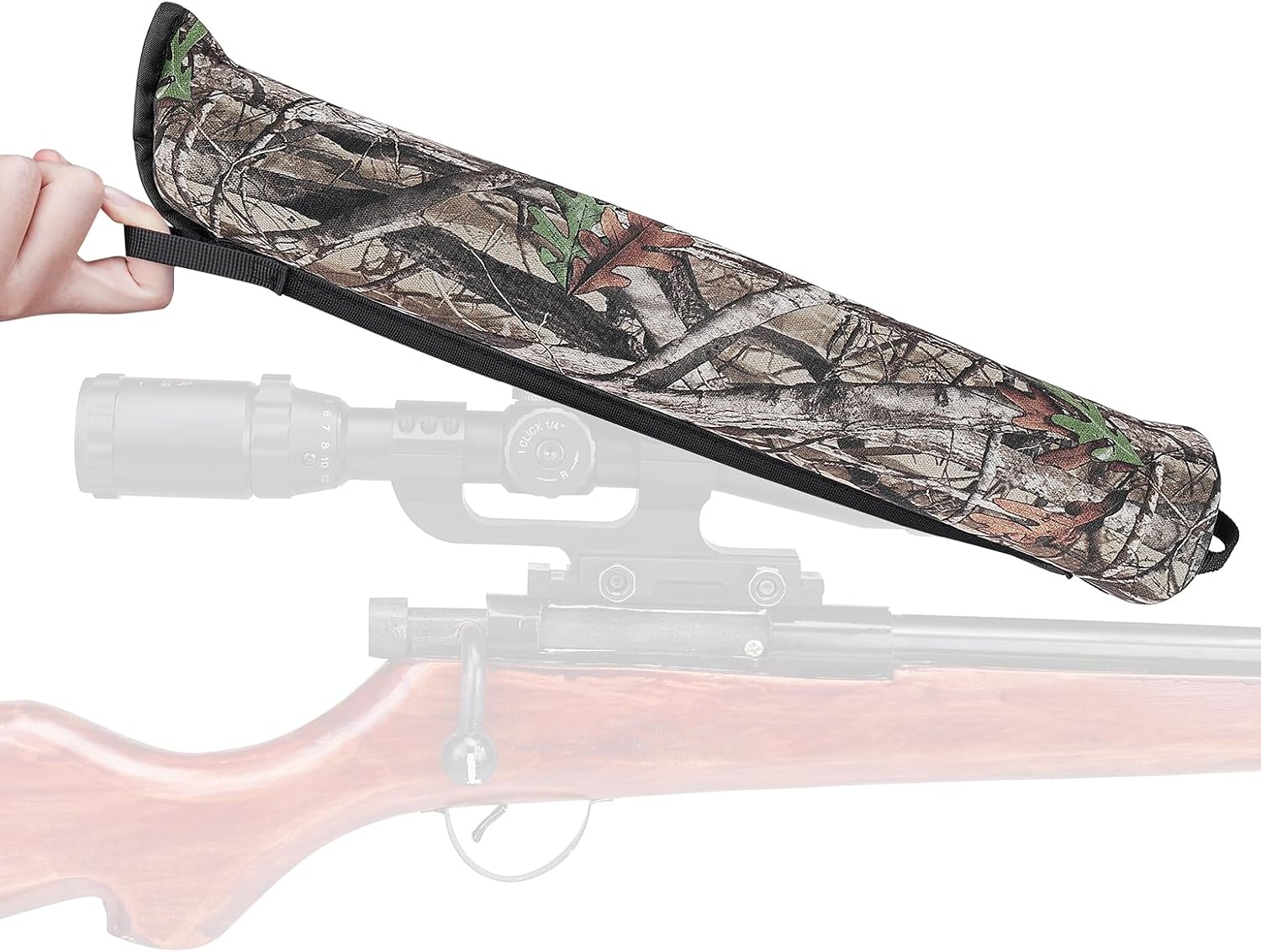 KEMIMOTO Camouflage Scope Covers Neoprene Optics Lens Cover 9-16Inch