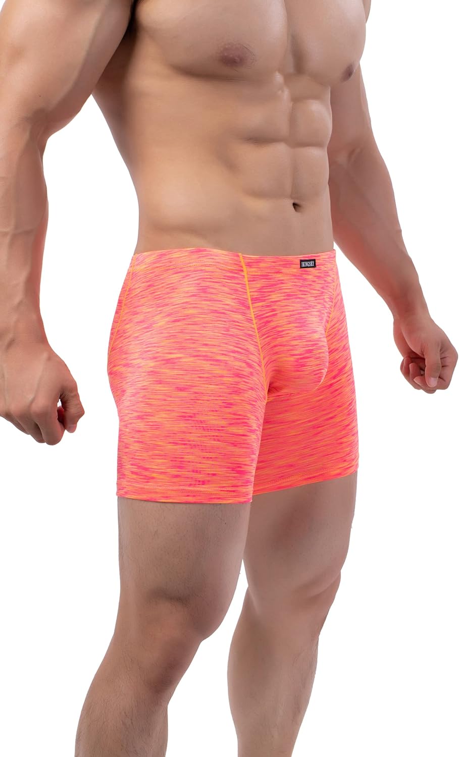 iKingsky Men's Quick-dry Long Leg Boxer Briefs Sexy Bulge Trunks No Ride Up Shorts Underwear Seamless Front Under Panties - Image 7