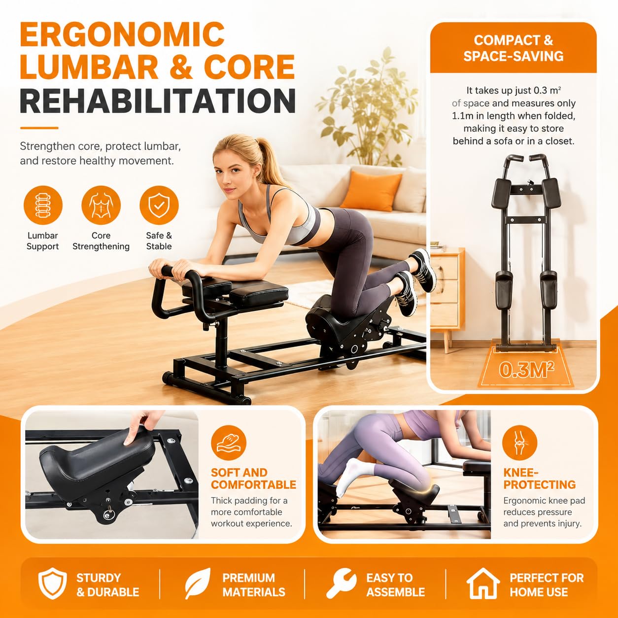 Krabbel-Trainingsgerät, Fitness-Wirbelsäulen-Dreh- und Dehnmaschine, Ganzkörper-Kerntrainingsgerät für Bauch, Rücken und Gesäß, Fitnessgeräte für das Heimstudio