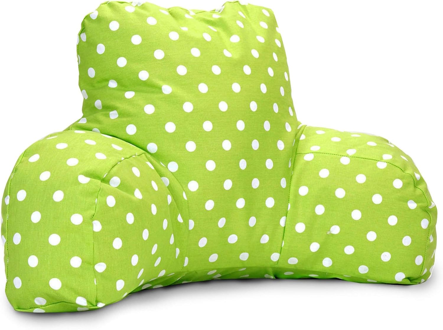 Majestic Home Goods Small Polka Dot Reading Pillow, Lime