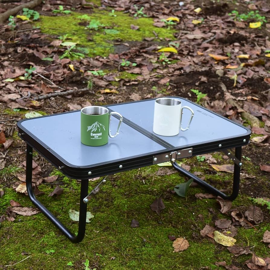 アウトドアテーブル Amazon | アウトドアテーブル アルミテーブル 幅90cm 木目調