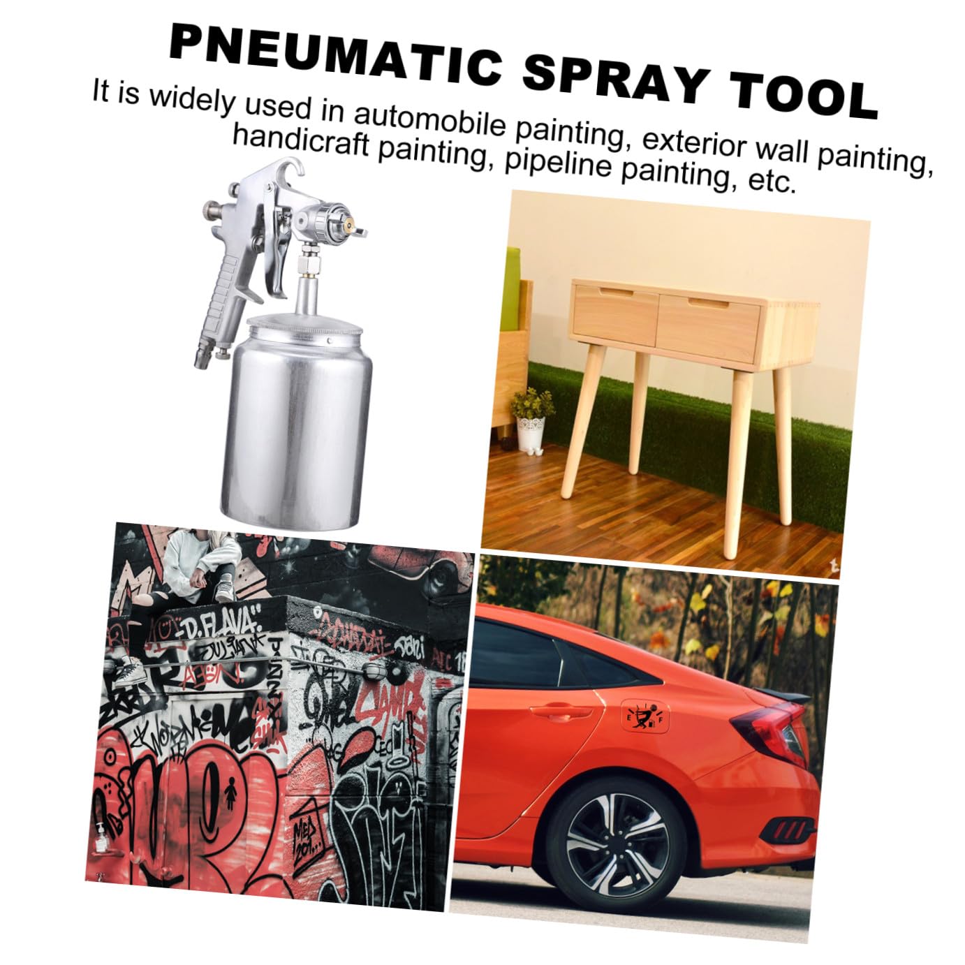 Operitacx Pulverizador De Pintura Aerosol Para Muebles 1000 Ml Herramientas De Pintura Bajo Exceso Atomización Fina