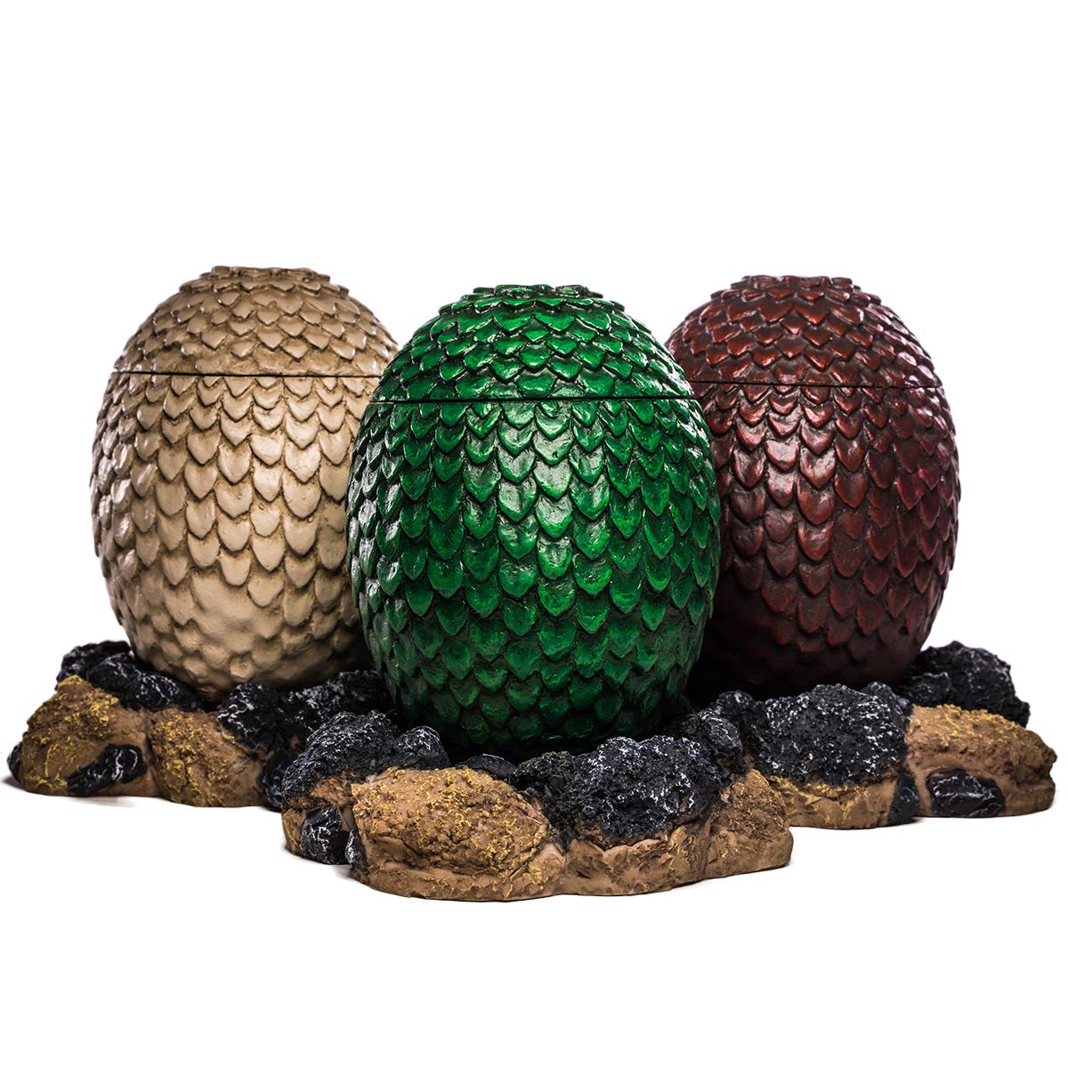 Amazon Xcostume ゲーム オブ スローンズ 3匹のドラゴンエッグ オーナメント デスク 装飾収納 キャンディ 樹脂ボックス インテリア オンライン通販