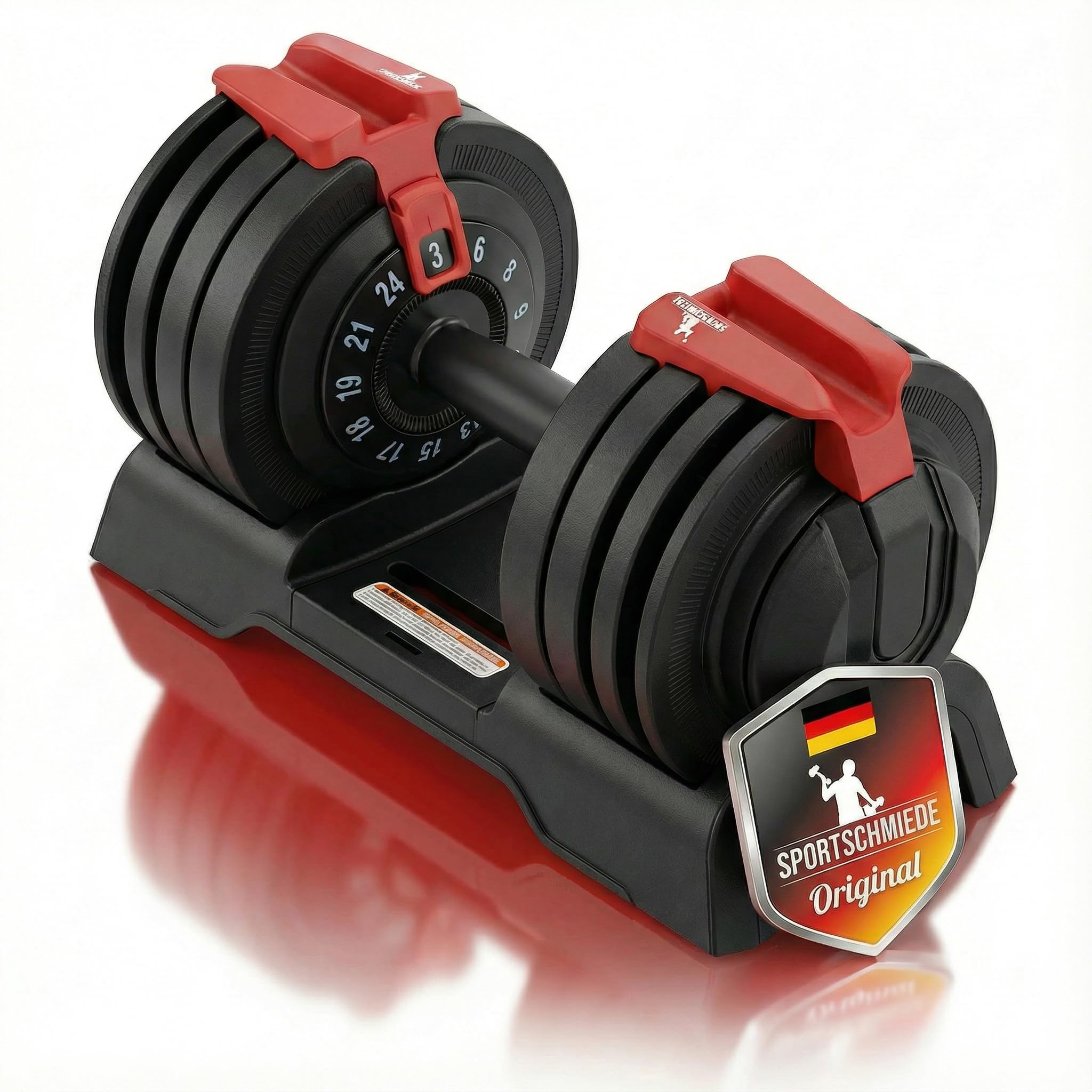SPORTSCHMIEDE Hanteln Set [Verstellbar] Gewichte Hantel Kurzhanteln für Home Gym | Hantelset Kraftstation | Set für Frauen & Männer - Ideal für Krafttraining & Fitness Fitnessgeräte für Zuhause