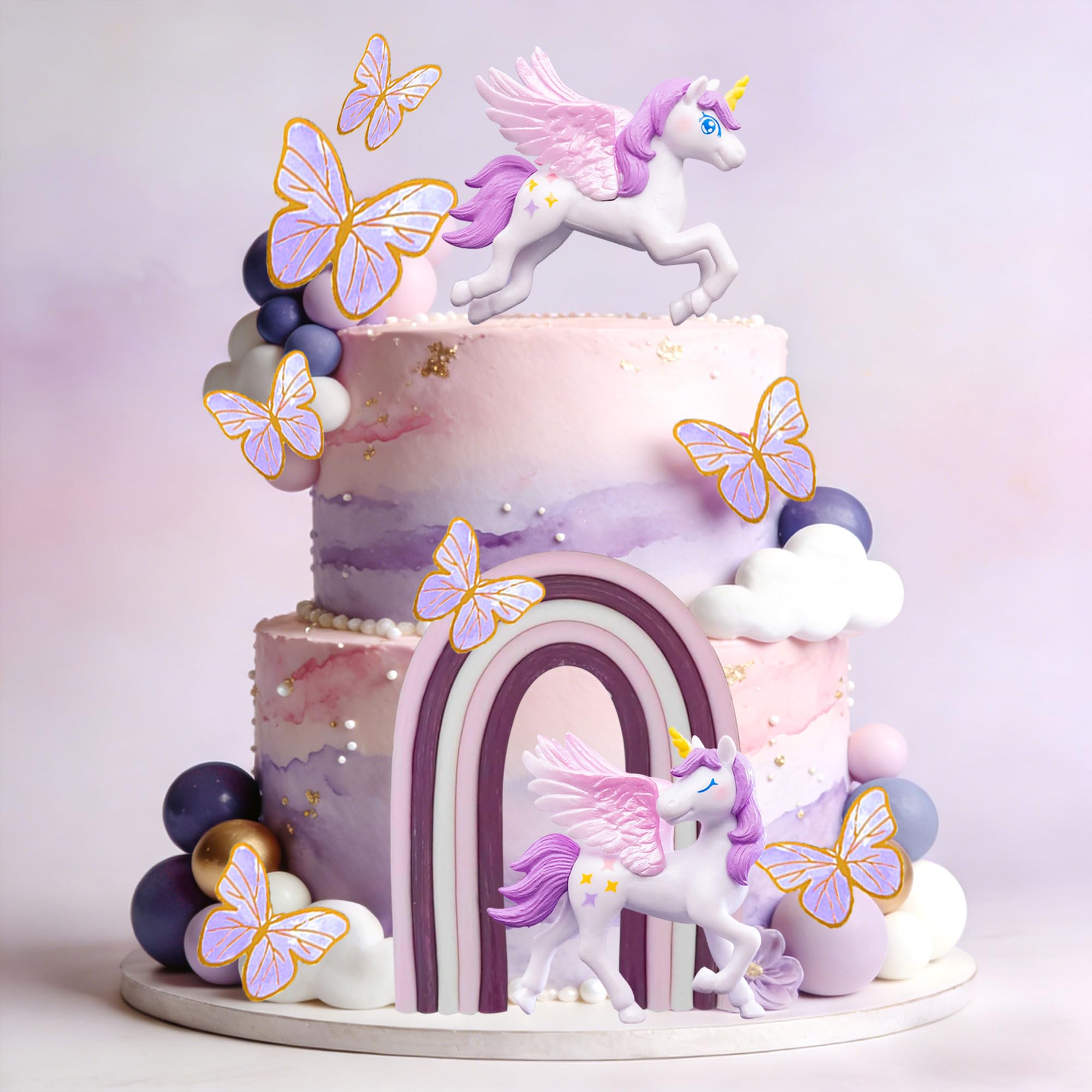 Unicorn Cake Decoration Unicorn Birthday Decoration Rainbow Cake Topper Unicorn Party Favors Rainbow Decoration Birthday Cake Decoration