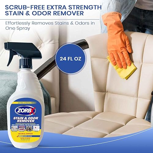Miniatura 4 de ZORBX Spray removedor de manchas y olores extrafuerte deshazte de olores desagradables y manchas no deseadas al instante Limpiador de alfombras