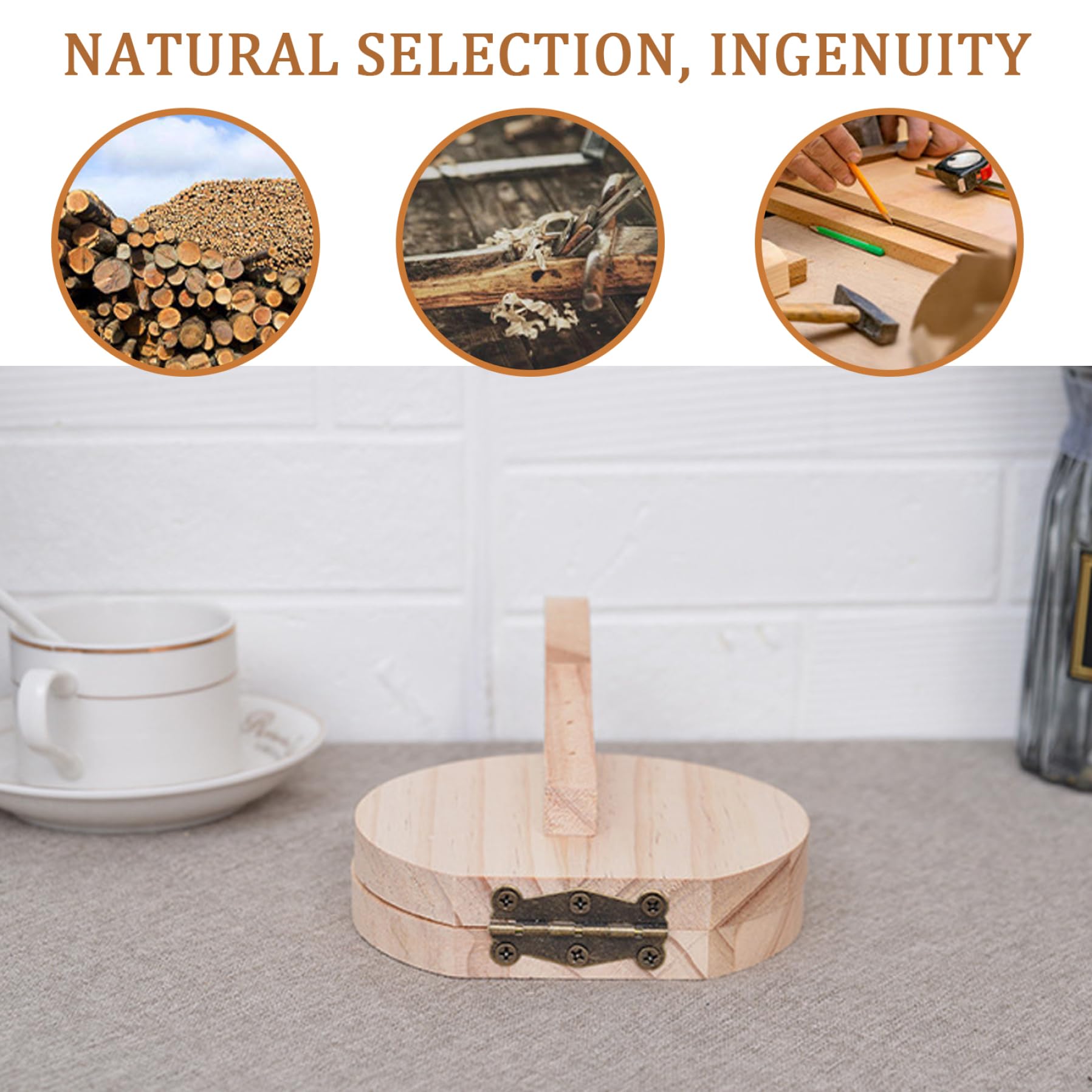 Tortilla Press Natural Wooden Tortilla Press 6.5 '' Press de tortilla redonda con tortillera mexicana casera, Roti, Chapati, Taco, Pataconera