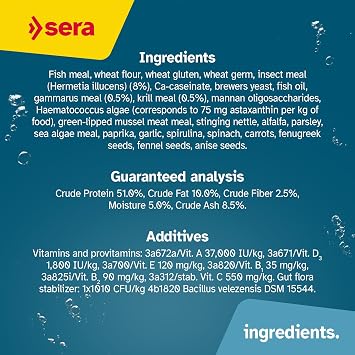 sera Discus Prob Granules 4 oz. | Complete Growth Food for Discus Fish | with Probiotics & Astaxanthin | No Dyes & Preservatives Consisting of Soft Granules | Supports Immune System
