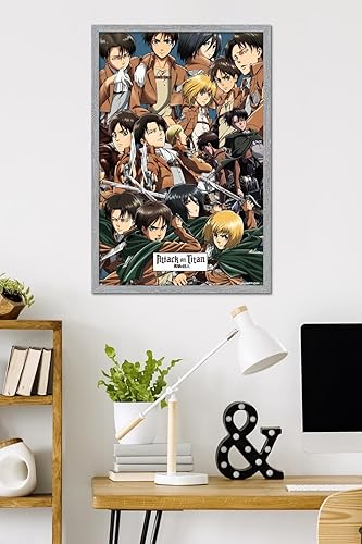 Miniatura 14 de Trends International Attack on Titan - Póster de pared, 22.375 x 34 pulgadas, póster y paquete de montaje