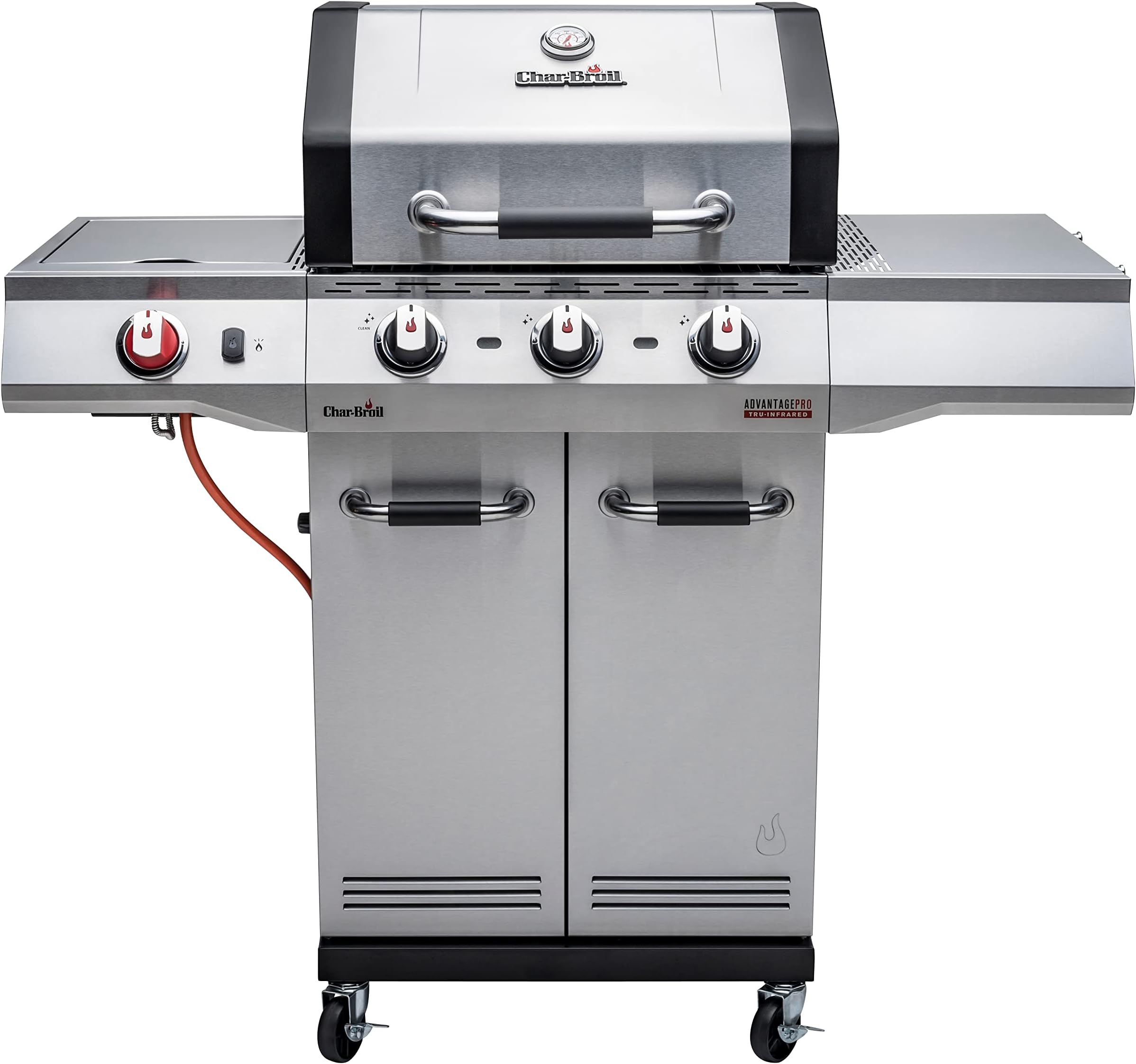 Char-Broil Advantage PRO S 3-3 Burner Gas Barbecue Grill with TRU-Infrared Technology and 900 °C Sear Burner Stainless Steel