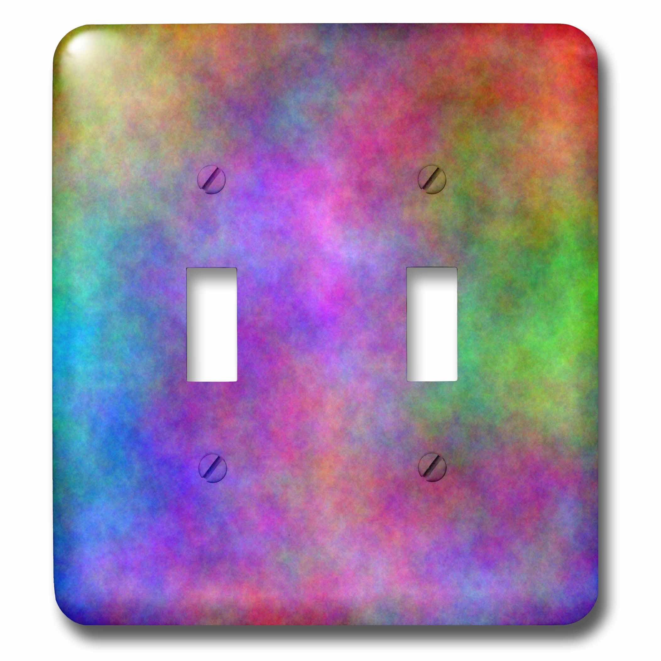 Interrupteur à bascule à double bouton au design multicolore original 3dRose