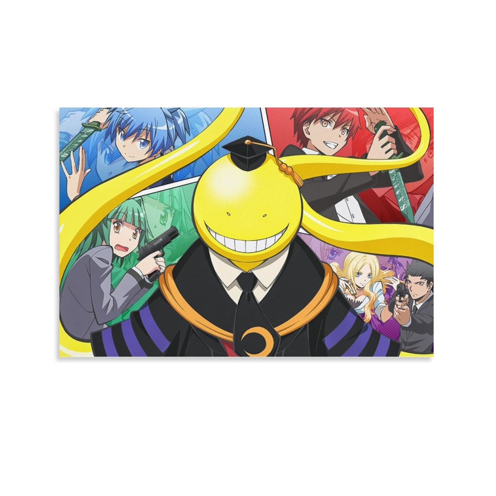 Poster Sur Toile Assassination Classroom - 30 X 45 Cm, Sans Cadre - Décoration Murale Chambre, Salon Pour Fans