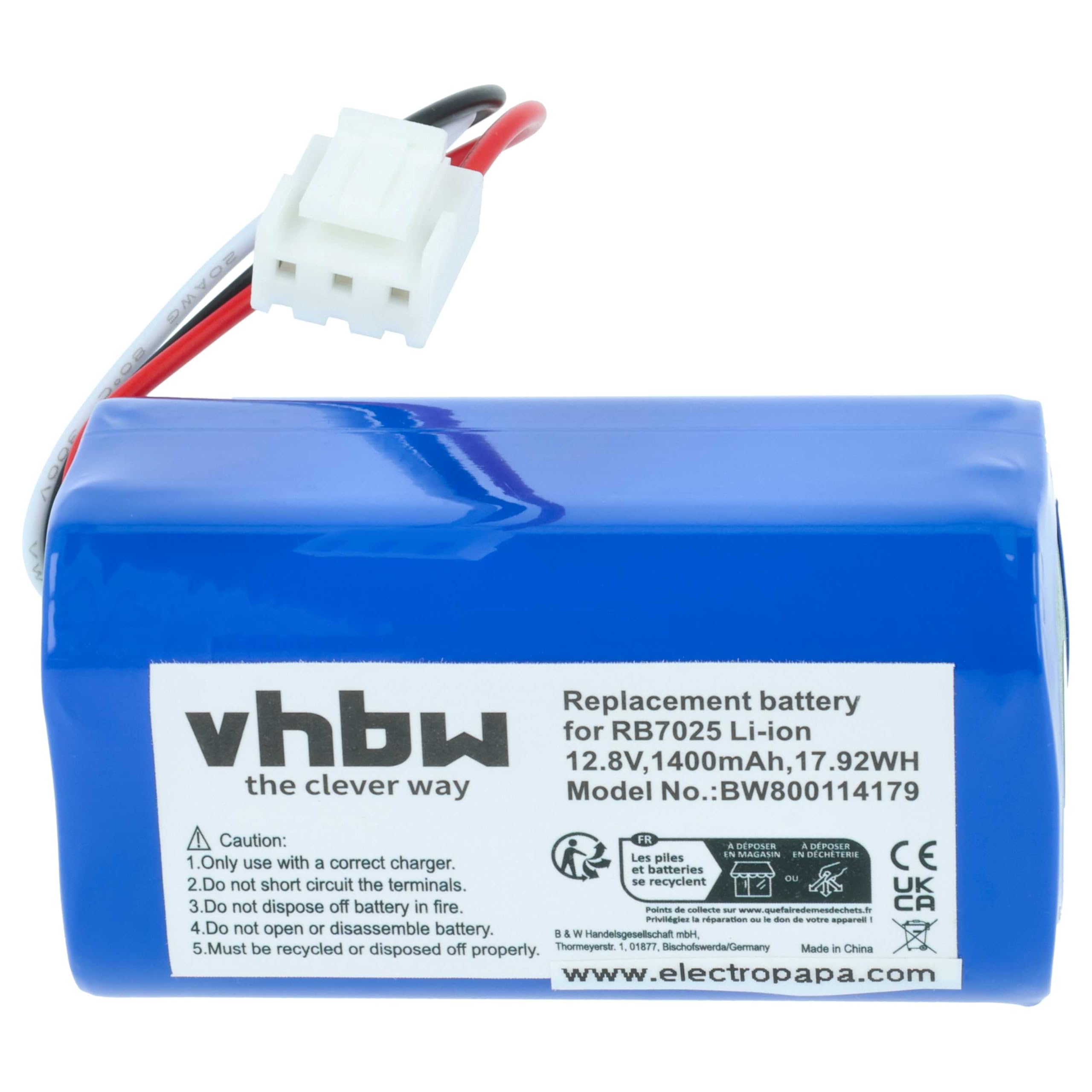 vhbw batteria compatibile con Severin Chill RB 7025 home cleaner (1400mAh, 12,8V, Li-Ion)