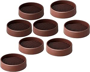 Furniture Caster Cups For Carpet And Finished Surfaces, 2" Square