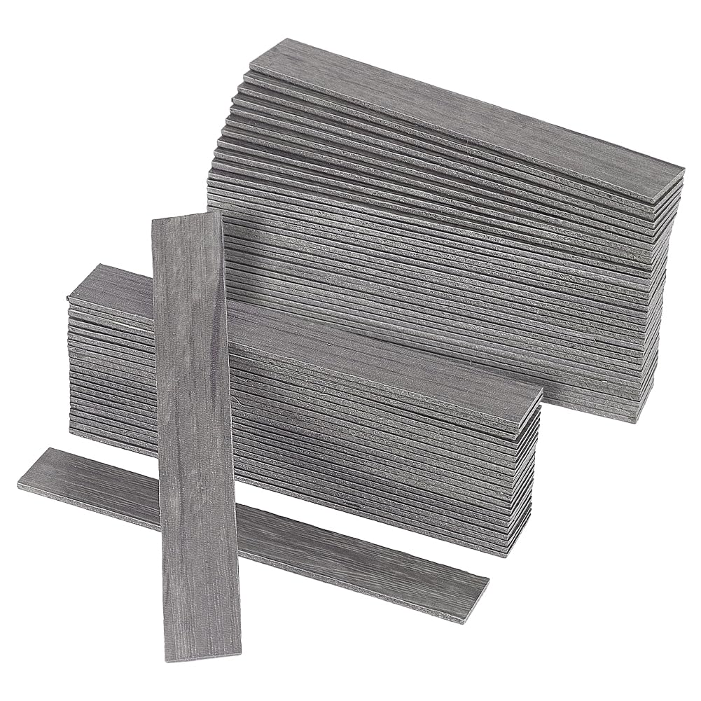 FINGERINSPIRE 80pcs Self-Adhesive Dollhouse Wood Flooring Peel 100x15mm Gray Miniature Flooring Strips with Realistic Wood Grain for DIY Mini House Decoration Craft Projects Dollhouse Accessories