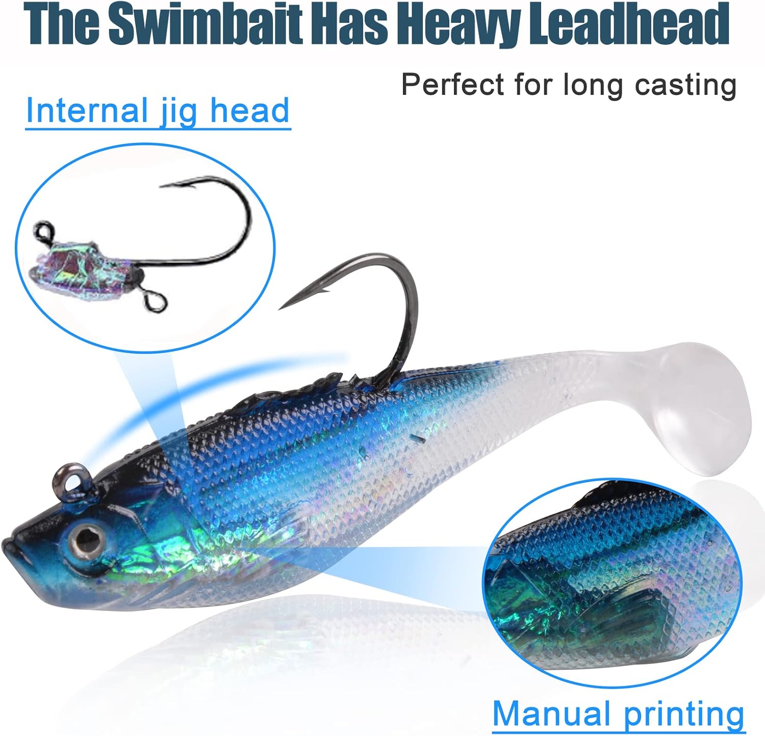 Amazon Com Jshanmei Swim Shad Soft Fishing Lures Kit 6 12pcs Pre Rigged Swimbait Weighted Head Jig Hooks Sinking Fishing Bait Lures For Bass Trout Pike Walleye Saltwater Freshwater Fishing Sports Outdoors Amazon Com Jshanmei Swim Shad Soft Fishing Lures Kit 6 12pcs Pre Rigged Swimbait Weighted Head Jig Hooks Sinking Fishing Bait Lures For Bass Trout Pike Walleye Saltwater Freshwater Fishing Sports Outdoors