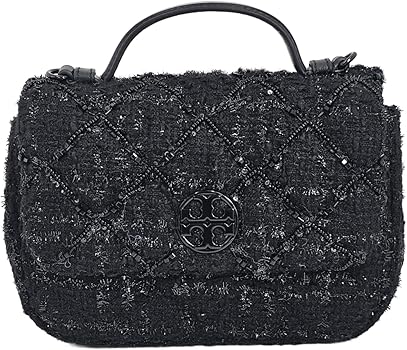 Amazon | Tory Burch 153384 ウィラ ブラック ハードウェア付き