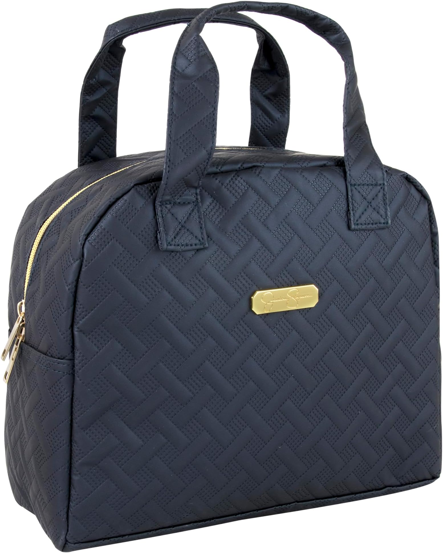 Jessica SimpsonWomen’s Insulated Lunch Bag for Work with Pockets, Straps | Reusable Cooler Lunch Bags for Women (Noteworthy Navy)