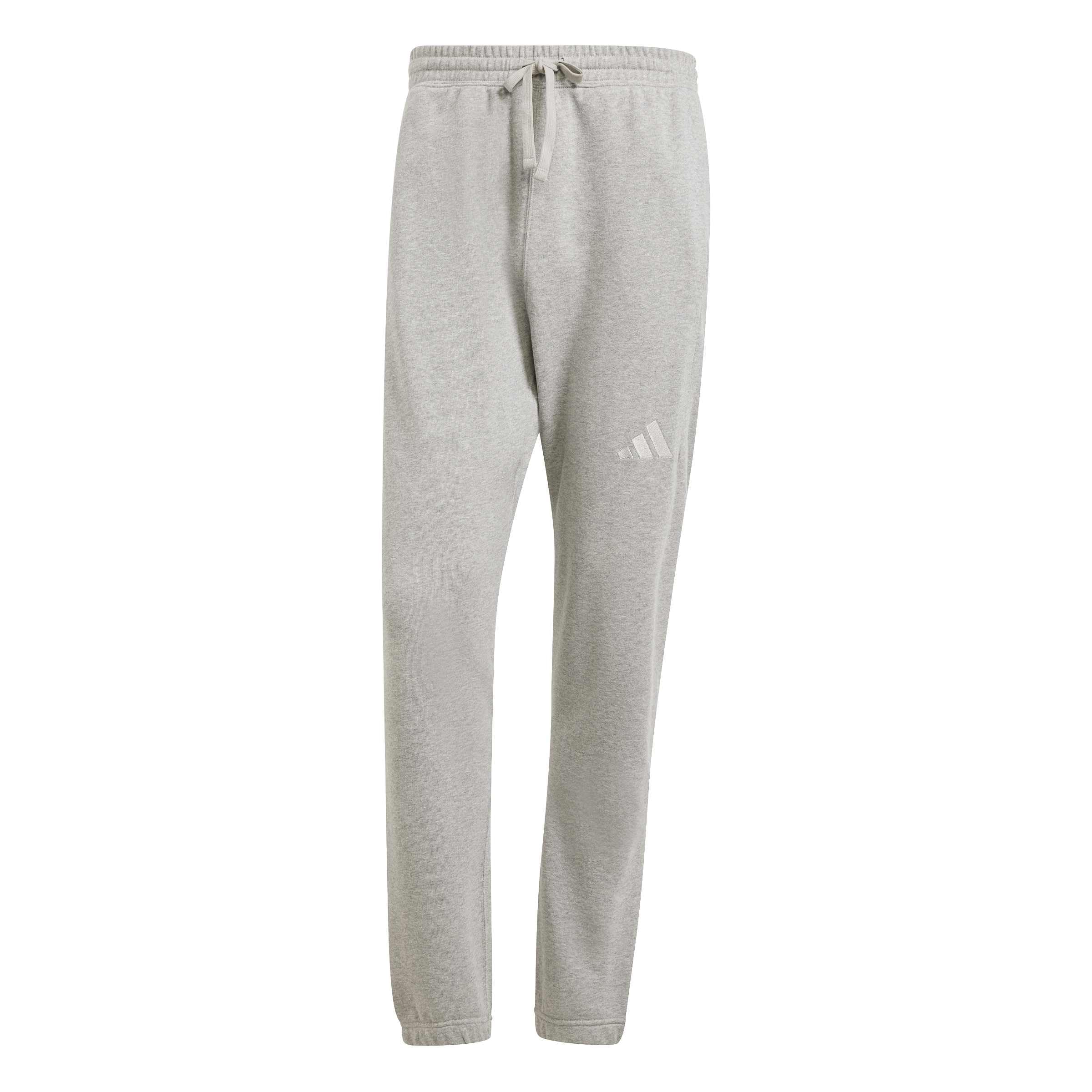 adidas Men's All SZN French Terry Regular Tapered Pant, Medium Grey Heather, M