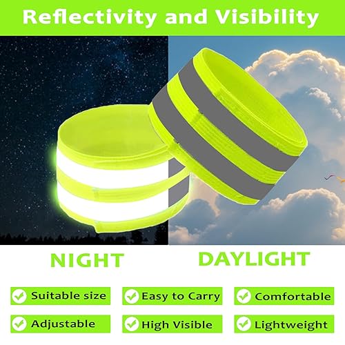 Miniatura 6 de Paquete de 6 bandas reflectantes para cochecitos de alta visibilidad, reflectantes, reflectantes, reflectores, de seguridad, identificador de