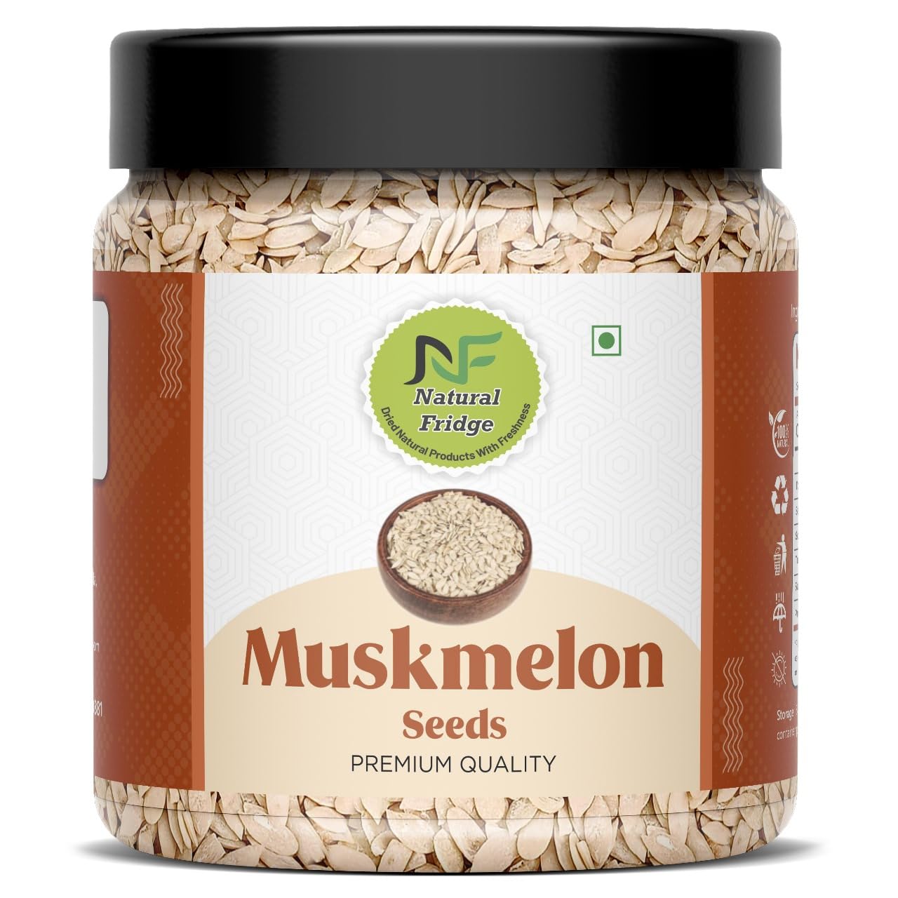Natural Fridge 100% Natural Muskmelon Seeds JAR PACK | Kharbooj Magaz | Kharbhuja Beej | Seed for Eating High in Protein, Potassium, Magnesium & Iron | Immunity Booster Superfood (500gm) (B0D35SG7P6) Amazon Price History, Amazon Price Tracker