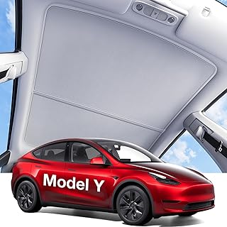 Wigoo Tesla Model Y Sunshade Roof [Never Sag, Nano Ice-Crystal Coatings] 3-Gen Heat Insulation