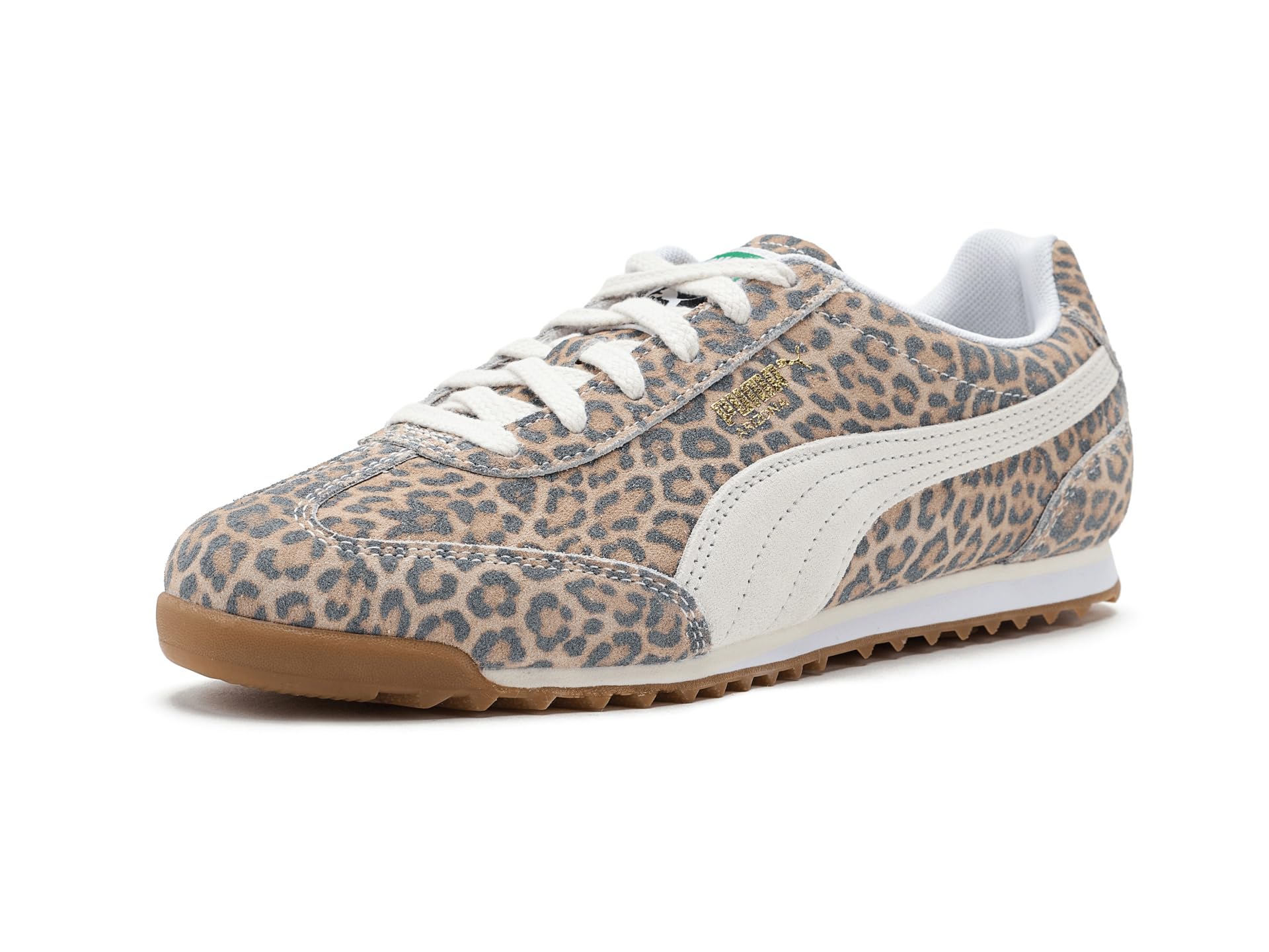 PUMA Womens Arizona Leo Lace Up Sneakers Shoes Casual - Brown 9 Vapor Gray/Vapor Gray